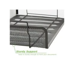 Mind Reader Stackable Side Loading Letter Tray, Black Metal, 2/Pack (DSTACK2-BLK) -Fellowe Desk Shop sp76616462 s7