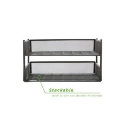 Mind Reader Stackable Side Loading Letter Tray, Black Metal, 2/Pack (ESTACK2-BLK) -Fellowe Desk Shop sp76616497 s7