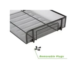 Mind Reader Stackable Side Loading Letter Tray, Black Metal, 2/Pack (ESTACK2-BLK) -Fellowe Desk Shop sp76616499 s7