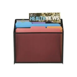 Mind Reader Network Collection 3-Compartment Wire Mesh File Organizer, Black (LETDIV-BLK) -Fellowe Desk Shop sp76616513 s7