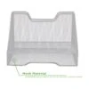 Mind Reader 3-Compartment Steel File Organizer, Silver (MESHBOX3-SIL) -Fellowe Desk Shop sp76616516 s7