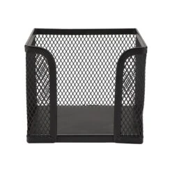 Mind Reader Network Collection Steel Memo Holder Basket, Black, 2/Pack (POSTME2-BLK)
