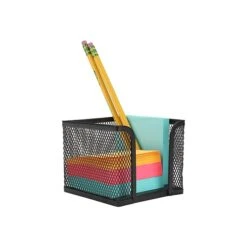 Mind Reader Network Collection Steel Memo Holder Basket, Black, 2/Pack (POSTME2-BLK) -Fellowe Desk Shop sp76709319 s7