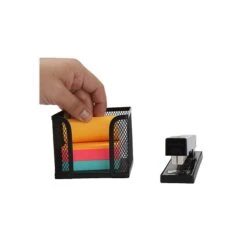 Mind Reader Network Collection Steel Memo Holder Basket, Black, 2/Pack (POSTME2-BLK) -Fellowe Desk Shop sp76709321 s7