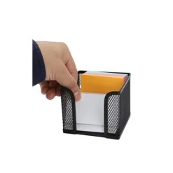 Mind Reader Network Collection Steel Memo Holder Basket, Black, 2/Pack (POSTME2-BLK) -Fellowe Desk Shop sp76709322 s7