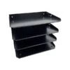 Huron 4-Compartment Steel File Organizer, Black (HASZ0152) -Fellowe Desk Shop sp85144522 s7