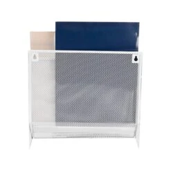 Mind Reader Network Collection Wall-Mounted 3-Compartment Wire Mesh File Organizer, White (WAFIST3-WHT) -Fellowe Desk Shop sp86934260 s7