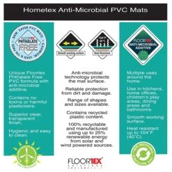 Floortex® Hometex® Vinyl Place Mats, 19" X 24", Clear,2/Pk (FPHMTM4861EV2) -Fellowe Desk Shop sp89943073 s7